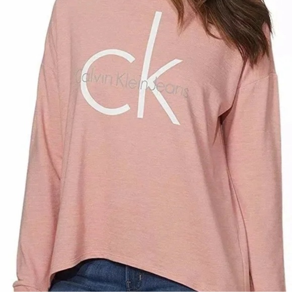 Calvin Klein Jeans Womens Lightweight Relaxed Fit Hoodie - Picture 3 of 12